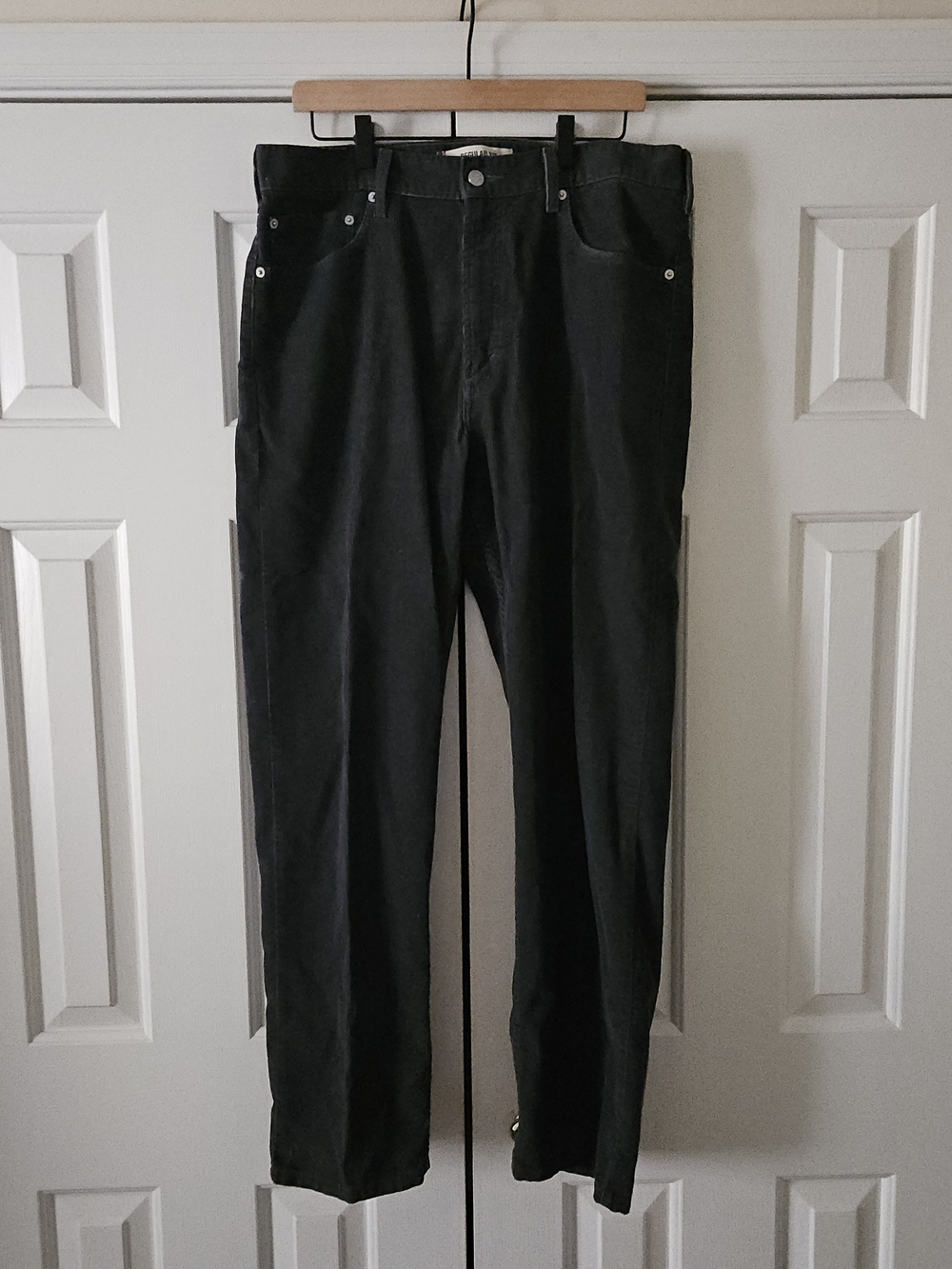Vintage Levis Pants Mens 36x32 Gray 505 Straight Fit Corduroy Y2K